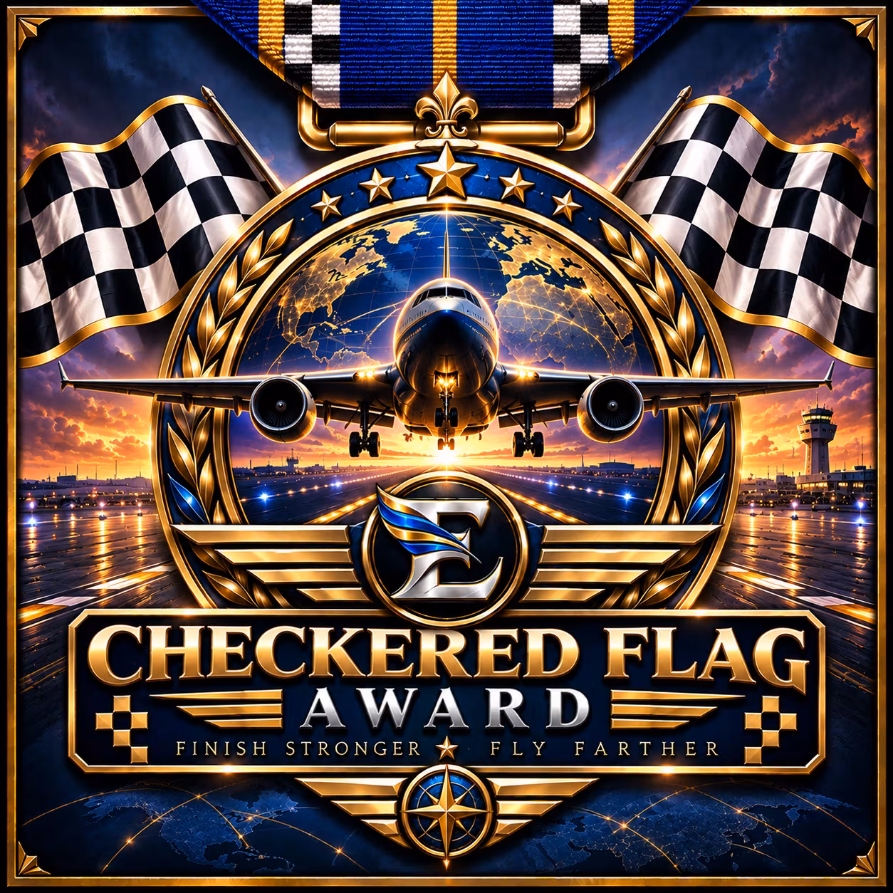 checkered flag award